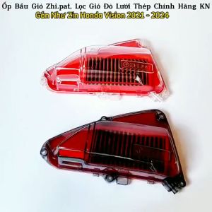Ốp Bầu Gió Cao Cấp Zhipat Lọc Gió Đỏ Lưới Thép Chính Hãng KN Cho Vision 2021 – 2024 (Ảnh Tự Chụp)