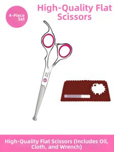 QIMAN | Child Safe Round Tip Hair Cutting Scissors Set