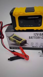 FOXSUR 12V7A เครื่องชาร์จแบตรถยนต์ รุ่นจอสีLED CPUรุ่นใหม่ล่าสุด ที่ชาร์จแบตรถ รถยนต์ มอไซค์ รุ่นใหม่ 2024 ใช้เฉพาะ12V