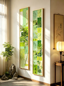 YASISHA | Ancient Style Staircase Corner Decorative Painting Green Bamboo
