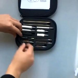 Cleaning Derusting Accessories Kit Air Copper Brush Spray and Pipe Cleaning Brushes Cotton Repair Tool Kit Nozzle Glass Airbrush 11 pcs for Universal G-u-n 5.56mm Ri-fl-es