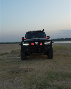 Novsight HALO SE Series 3-inch LED Pod Lights with Red and White DRL