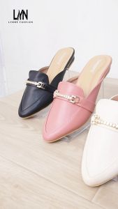 Lynne Winola Mules Kasual Sandal Wanita Untuk Acara Semi Formal Bisa COD