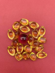 Pure Brass Yellow Crystal Little Treasure Bowl Wealth Attracting Ornament Chinese Feng Shui Decorative Object Lucky Money Ball