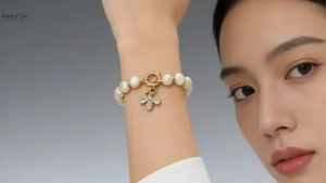 Freshwater Pearl Bracelet | Natural Cultured Pearls | Elegant Minimalist Jewellery for Women | Gift for Her