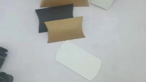 Bộ Hộp Gối Tinh Tế Nhiều Kích Cỡ - 10/50 Chiếc Bằng Giấy Bìa Cứng Màu Trắng/da Bò/đen Có Thể Gấp Gọn Dùng Cho Đám Cưới Tiệc Sinh Nhật Giáng Sinh