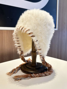 Contrast Color Lace-up Stylish Ushanka Children Fall and Winter K-style Warm and Cute All-Match Bag Cap Earmuffs Hat Make Face Look Smaller