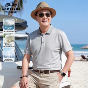 LAOYECHE | Silk Short Sleeve T-Shirt