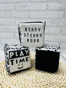 Mothercare Black & White Baby Sensory Cubes. Set of 3 Cubes