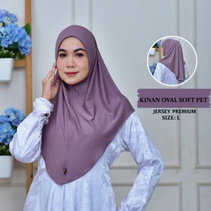 bergo oval non ped / hijab instan