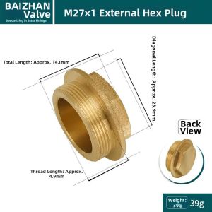 ciiemen | Hex Pipe Fittings Screw Plugs Male And Female Threads