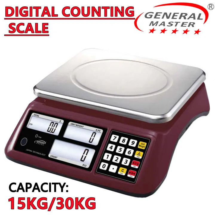 General Measuring Scale General Master Weighing Scale Digital Counting Scale 15KG/30KG GMCD ...