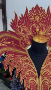 Bordir Aksesoris Kostum Karnaval Motif Raflesia