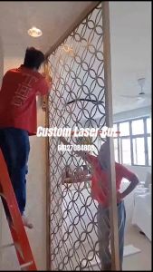 Custom Lasercut Decorative Divider/Pembahagi Hiasan Dicetak Laser dari Stainless Steel dan Mild Steel