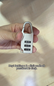 Luggage Bag Zipper Lock Classic Practical 3 Digit Password Combination Password Lock Safe Small Anti-theft Padlock