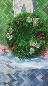 2026 New style Christmas wreath 30CM PVC Christmas decorations for door wall Christmas tree