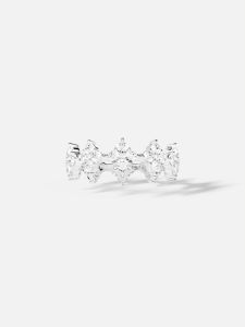 Shining White Romantic Stacking Ring