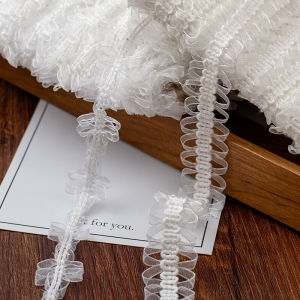 ริบบิ้นผ้ากว้าง โปร่งแสง เส้น ลูกไม้ เส้น ขนาด 2 ซม สำหรับงาน DIY ทำมือ อุปกรณ์ตกแต่งเสื้อผ้า สไตล์หอมละมุน วัสดุเย็บผ้าสำหรับตกแต่งบ้าน