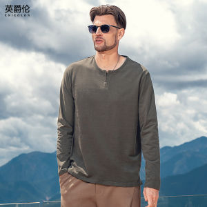 Enjeolon | Áo Thun Tay Dài Nam Cotton 230g