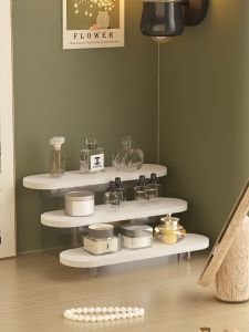 Acrylic Cosmetic Perfume Display Stand Multi-Level Storage Organizer Desktop Makeup Rack Tiered Shelf Modern Minimalist