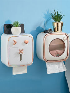 Bộ Đựng Khăn Giấy Treo Tường Phòng Tắm Cao Cấp Có Giá Để Khăn Giấy Và Ống Đựng Giấy Vệ Sinh Không Cần Khoan