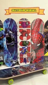 SKATEBOARD / PAPAN SELUNCUR ANAK REMAJA UKURAN L AMPLAS PASIR
