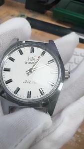Đồng Hồ Đeo Tay Nam Cơ Khí Shanghai 7120 Phong Cách Cổ Điển Dây Da 36mm Đánh Số Ả Rập Chống Nước Dành Cho Người Sưu Tầm