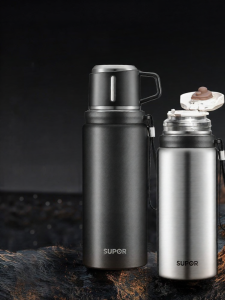 Supor | Bình Nước Di Động Cách Nhiệt 316L Thép Không Gỉ