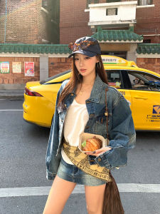 Korean Style New Seasons Trendy Blue Age-reducing Jean Jacket