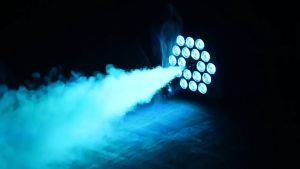 2200W Smoke Fog Machine 18LED Colorful Stage Fogging Machine Remote Control LED DJ Party Mesin Asap Pentas
