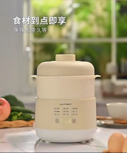 ✨【Best Seller】1L Small Slow Cooker Electric - Auto Keep Warm Porcelain Pot for Baby Food Soup Congee | Perfect for Dorm Office 1-2 Persons | Free Shipping ✨
