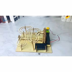 Mô hình Truyền động bánh răng 3D Hình đường đua Chạy bằng Pin và Năng lượng Mặt trời