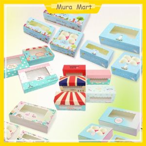10pcs Cake Box Packaging S/M/L Cupcakes Boxes Wedding/Birthday Home Party Pastry Gift Boxes