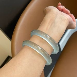 Vòng Tay Agate Tự Nhiên Màu Xanh Nước Hoa Tròn Mỏng Dầu Pha Lê Thời Trang Trẻ Trung Thanh Lịch Trang Sức Phụ Kiện