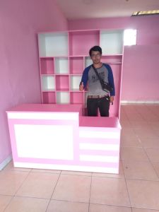 Meja Kasir & Rak Laundry Sepaket. Free Ongkir Jabodetabek