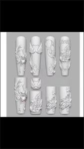 ⚑1Pcs Embossed Pattern Swan Lake Nail Art Mold High Transparent Abrasive Silicone DIY Handmade Mold