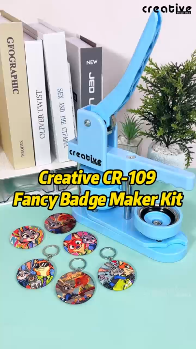 Custom Pin Machine Button Pin Maker Machine Set 58mm DC-109 Swing Type | Badge Pin Maker ...