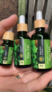 Tinh Dầu Bạc Hà Hữu Cơ Nguyên Chất 100% - Khử Mùi Xông Phòng Massage Hỗ Trợ Hô Hấp