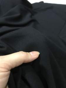 Vải Quần Tây Đầm Váy Vest Nữ(khổ 1m5) đen tuyền dày vừa co giãnmềm rũ chất cotton