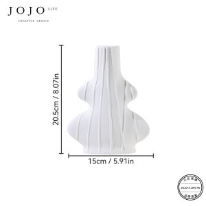 Nordic Modern Simple Ceramic Flower Vase JOJOS L PD Steep Desktop Decorative Flower Holder China Made Handmade Crafted