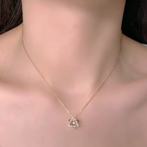 Kalung Titanium Wanita Bintang Daud Terbaru Kalung Titanium Anti Karat Tidak Luntur