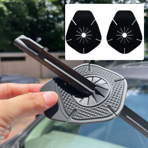 2Pcs Anti Debu Cover Pelindung Wiper Kaca Depan Mobil Bahan Silikon Dengan Logo Mobil Penutup Pelindung Wiper