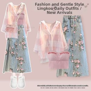 NUMEN BUTTON | Stylish Age-defying Large Size Womens Set