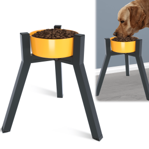 Metal Adjustable Width Raised Dog Bowl Stand for Extra Large Dogs Dog food bowlElevated Dog Bowls Holder(Bowl Not Included)
