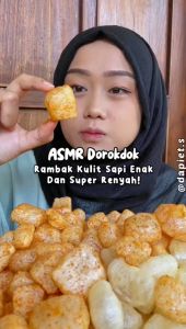 Kerupuk Kulit Sapi Dudung 300gr Rasa BBQ Halal | Dorokdok Rambak Kulit Sapi Asli Cimilan Keluarga