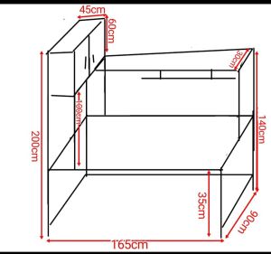 Bed frame with shelf customize for helper room /maid room singapore
