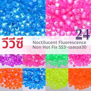 VC Glitter Neon Non Hotfix Rhinestones DIY เล็บคริสตัล Rhinestones uñas Strass อัญมณีสําหรับเล็บ Charms ชุด