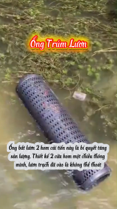 Ống Trúm Lươn 2 Đầu 39Cmx13.5Cm Nhựa ABS Đa Năng Tặng Mồi + Hộp Dùng Để Bắt Lươn Cua Cá - SaFami Store