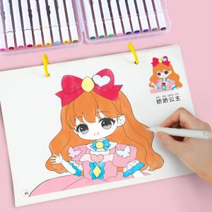 Sách Tô Màu Công Chúa Cho Trẻ Em 3-6 Tuổi Sách Vẽ Hoạt Hình Giáo Dục Sớm Cho Bé Gái Sách Tô Màu Hoạt Hình Cho Trẻ Em