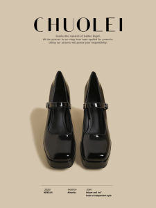CHUOLEI | Spring New Style Mary Jane Coarse Heel Flats